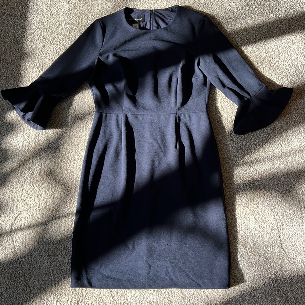 Donna Morgan 3/4 Sleeve Dress Navy Size 8